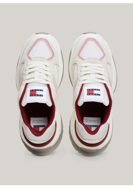 Beyaz - Kırmızı Kadın Sneaker En0En02550Xkg