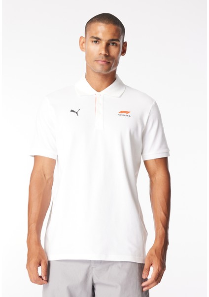 Düz Beyaz Erkek Polo T-Shirt 62641702 F1 Polo