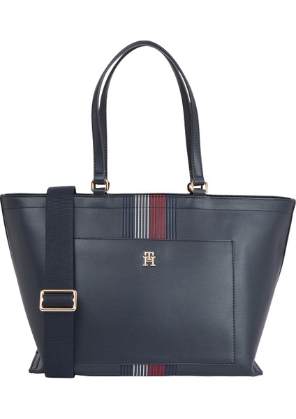 Tommy Hilfiger Lacivert Kadın Tote Çanta AW0AW16704DW6