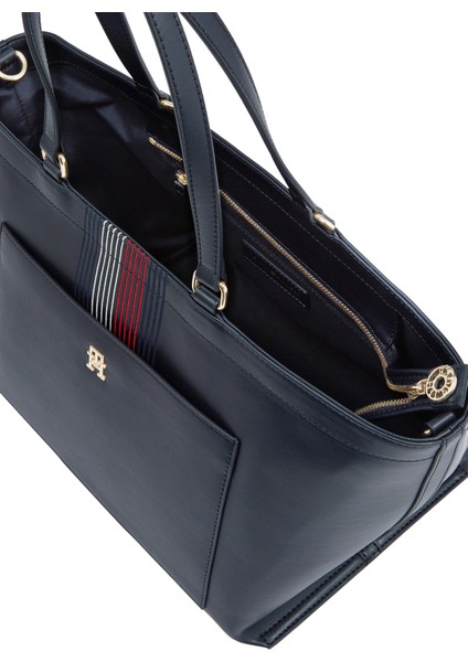 Tommy Hilfiger Lacivert Kadın Tote Çanta AW0AW16704DW6