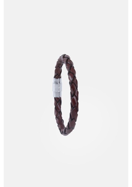 Mrhero Erkek Tek Örgü Hakiki Deri El Yapımı Deri Bileklik MH033 Bordo indirimleri