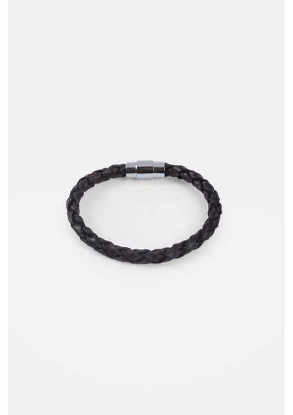 Mrhero Erkek Tek Örgü Hakiki Deri El Yapımı Deri Bileklik MH033 Kahverengi modelleri