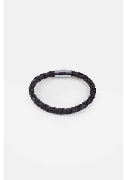 Mrhero Erkek Tek Örgü Hakiki Deri El Yapımı Deri Bileklik MH033 Kahverengi modelleri