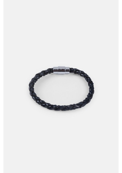 Mrhero Erkek Tek Örgü Hakiki Deri El Yapımı Deri Bileklik MH033 Lacivert modelleri