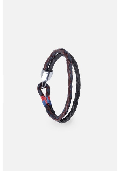 Mrhero Unisex Yeşil Kancalı Ikili Örgü El Yapımı Hakiki Deri Bileklik MH012 Çok Renkli fırsatları