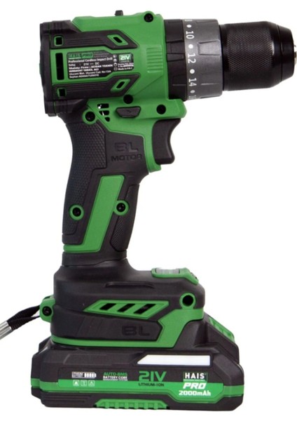 20 Volt Haispro RB-DB2102 Profesyonel Darbeli Vidalama Matkap 21 V 2.0 Ah Çift Akülü 2 Yıl 2 2.0 -