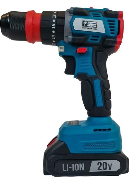 20 Volt Catpower 1350 Akülü Darbeli Vidalama 20V 2.0 Ah 2.0 - 2.4 Ah Darbeli 2 Yıl 2 Solo Makine
