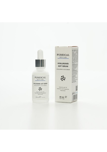 Hyaluronik Asit Serum, Niacinamide, Hyaluron ,%2 Hyaluronik Asit, Nemlendirici 30 ml