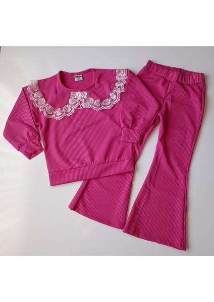 Kız Çocuk Mevsimlik Dantel Detaylı Ikili Takım indirimleri