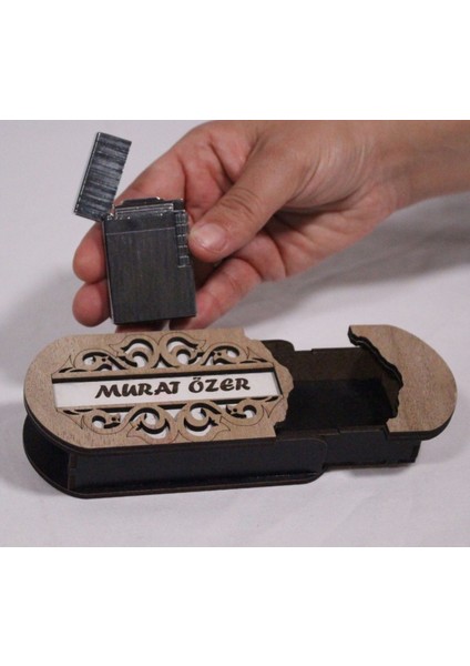 Çakmak Kişiye Özel Isim Yazılı ve Mdf Tasarım Kutulu NO:140 fiyatları