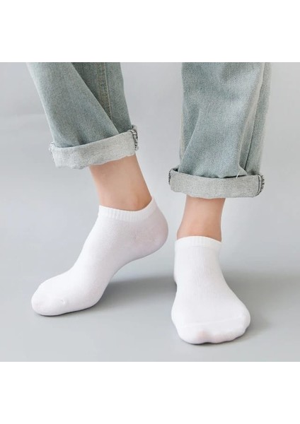 6 Adet Patik Çorap Kadın Pamuklu Beyaz fiyatları
