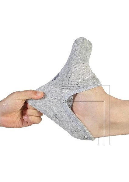 3 Adet Sneaker Çorap Kadın Pamuklu Görünmez Çorap