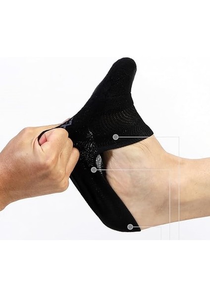 3 Adet Sneaker Çorap Kadın Pamuklu Görünmez Çorap