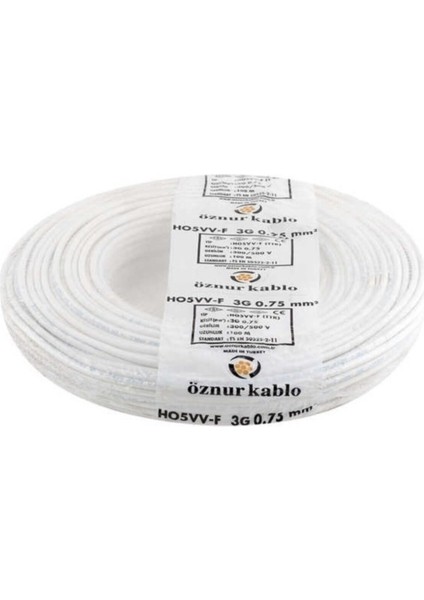 3x0,75 Ttr 100 Metre