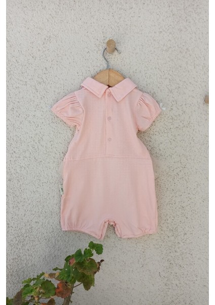 Kuğu Desen Kız Bebek Tulum 3-6-9 Ay