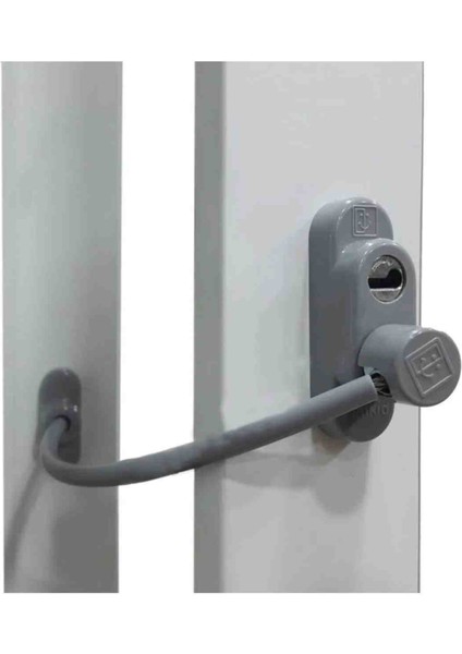 Çelik Halatlı Kablolu Pvc Pencere Çocuk Emniyet Kilidi 5 Adet