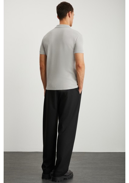 Vernon Erkek Soluk Efektli Gri Polo Yaka T-Shirt indirimleri