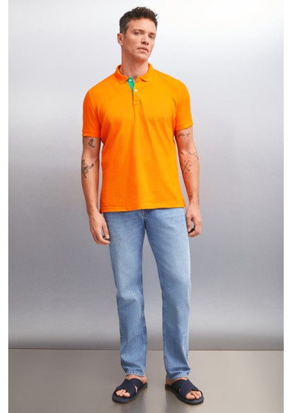 Mathew Erkek Turuncu Polo Yaka T-Shirt fiyatları