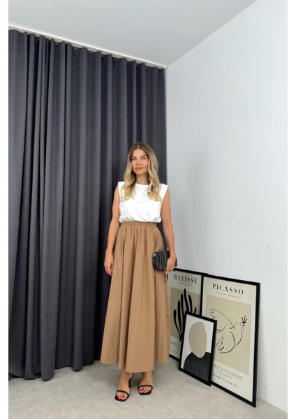 Camel Beli Lastikli Etek fiyatları