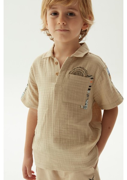 Bg Store Erkek Çocuk Bej T-Shirt fiyatları