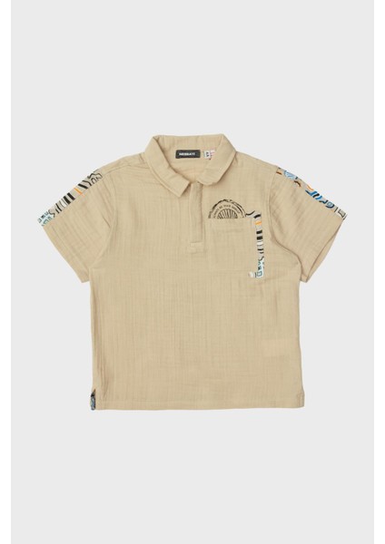 Bg Store Erkek Çocuk Bej T-Shirt indirimleri