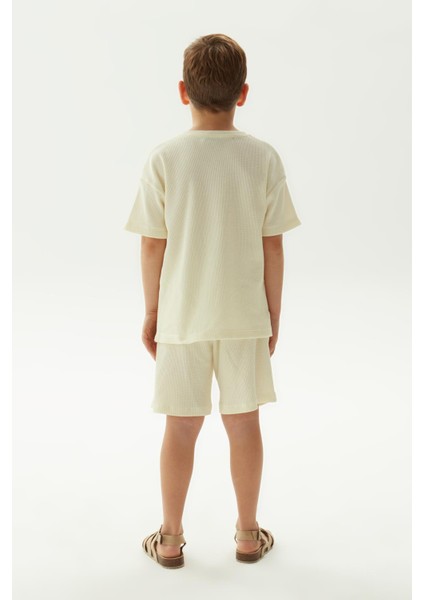 Bg Store Erkek Çocuk Ekru T-Shirt fırsatları