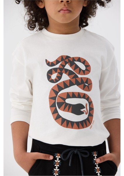 Bg Store Erkek Çocuk Ekru T-Shirt modelleri