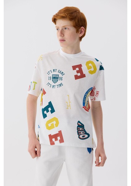 Bg Store Erkek Çocuk Desenli T-Shirt