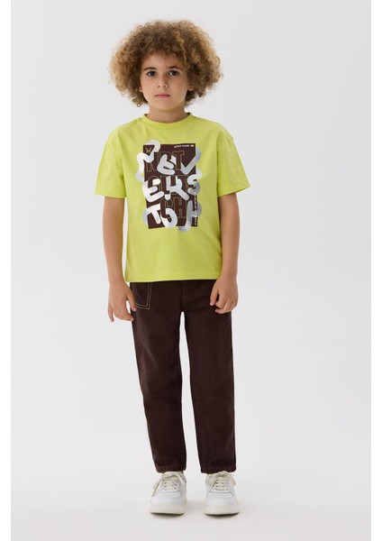 Bg Store Erkek Çocuk Yeşil T-Shirt