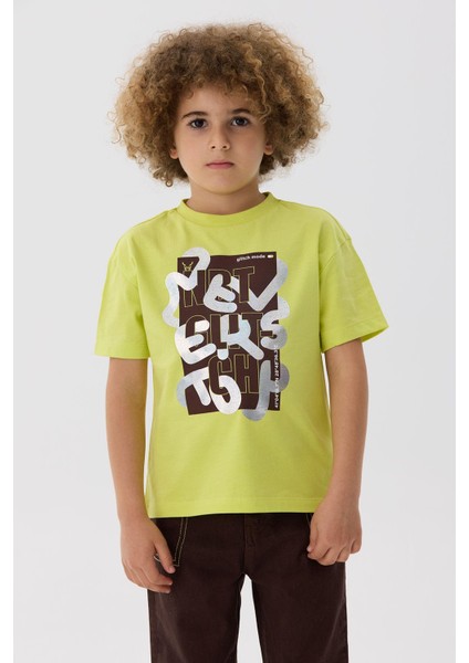 Bg Store Erkek Çocuk Yeşil T-Shirt