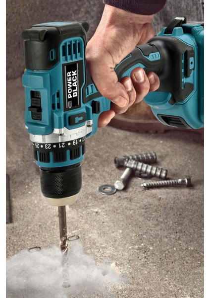 5.5 - 5.9 Ah Pro-Xxc-Line Germany Technology Çift Akülü Şarjlı Matkap 24 Parça 58 Vf 5 Ah Powerblac