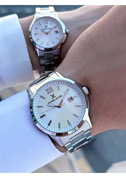 30 mt Suya Dayanıklı Bay&bayan Çelik Kordon Çiftlere Özel Kol Saat ÇDK.13839.1