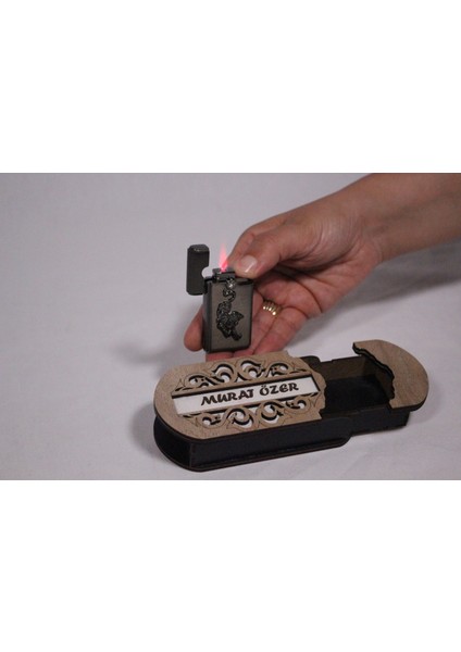 Çakmak Kişiye Özel Isim Yazılı ve Mdf Tasarım Kutulu NO:145 fırsatları