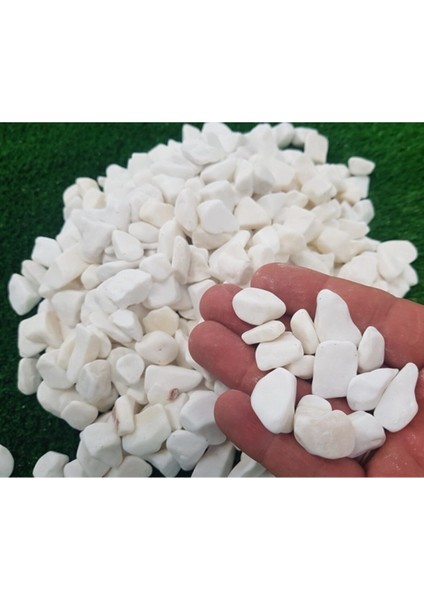 Beyaz Dolomit Taş 15 kg 1,5-2,5 cm Bahçe Taşı Dekoratif Taş Dere Taşı indirimleri