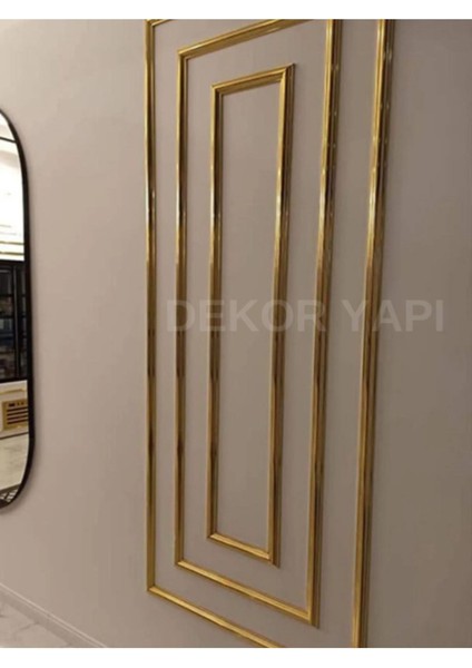 Dekoratif Gold 4 cm Polistren Duvar Çıtası