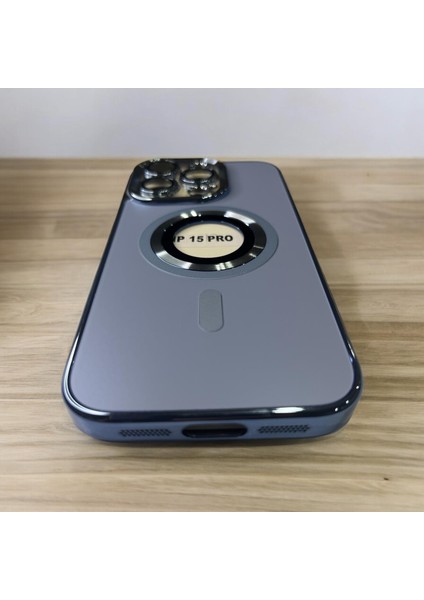 IPHONE 15 Pro Magsafe Özellikli Lens Korumalı Silikon Telefon Kılıfı modelleri