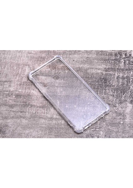 Samsung Galaxy A9 2018 Uyumlu Kılıf Şeffaf Köşelerde Darbelere Karşı Ultra Kalınlaştırılmış Darbe Korumalı Strong Cover