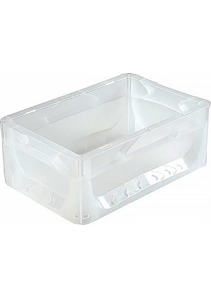 1.Kalite Şeffaf Plastik Kutu 30x20x12 cm - Kokusuz Sağlam Plastik Kasa 5 Litre