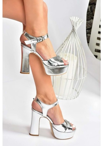 Feles Çapraz 13 cm Yüksek Platform Topuklu Kadın Abiye Ayakkabı fiyatları