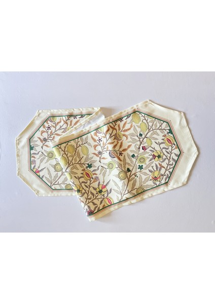 Morris Stili Limon Desenli Runner