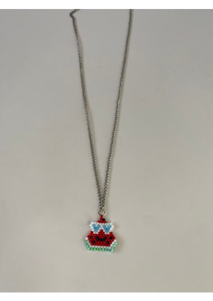 Gözlüklü Ananas&karpuz Iki Adet Arkadaşlık Kolyesi Miyuki