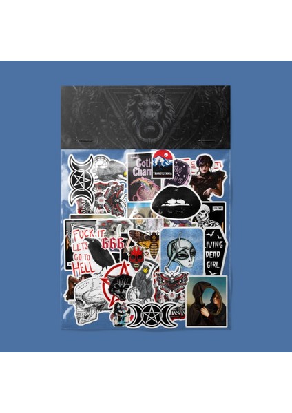 Gotic Sticker Paketi / Bullet Journal Defter Çıkartma Ajanda Laptop Etiket