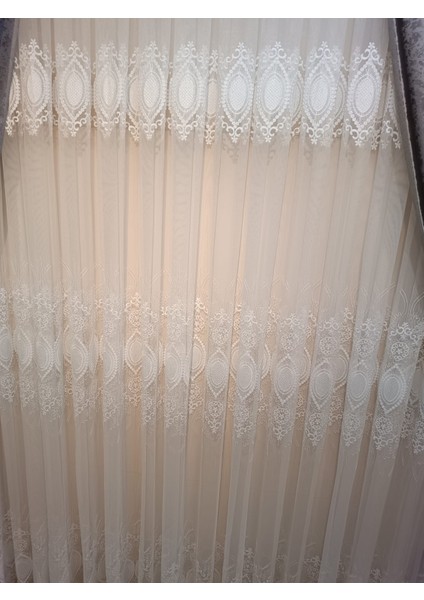 Üst Nakışlı Tül Perde (Normal 1 x 2,5 Pile) modelleri