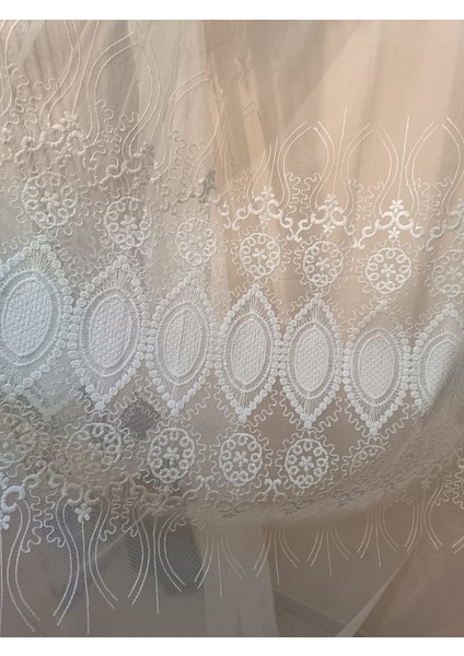Üst Nakışlı Tül Perde (Normal 1 x 2,5 Pile) indirimleri