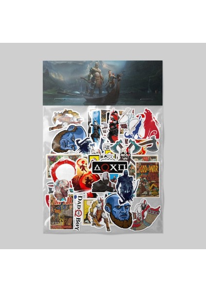 God Of War Sticker Paketi / Bullet Journal Defter Çıkartma Ajanda Laptop Etiket