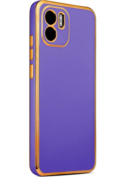 Xiaomi Redmi A1 Kılıf Bark Kapak-Derin Mor