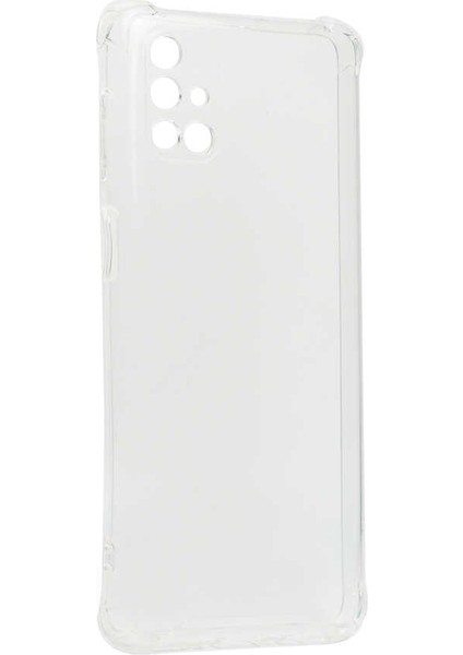 Samsung Galaxy M51 Kılıf Kamera Korumalı Nitro Anti Shock Silikon-Renksiz