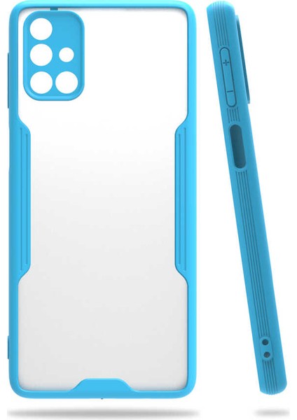 Samsung Galaxy M31S Kılıf Parfe Kapak-Mavi