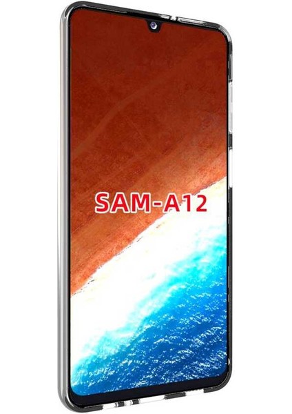 Samsung Galaxy M12 Kılıf Süper Silikon Kapak-Renksiz