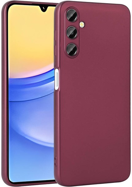 Samsung Galaxy A15 Kılıf Premier Silikon Kapak-Mürdüm